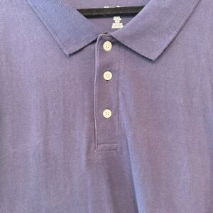 Kingsize Mens 5XL Big Navy Blue Short Sleeve Collared Polo Shirt‎ Cotton